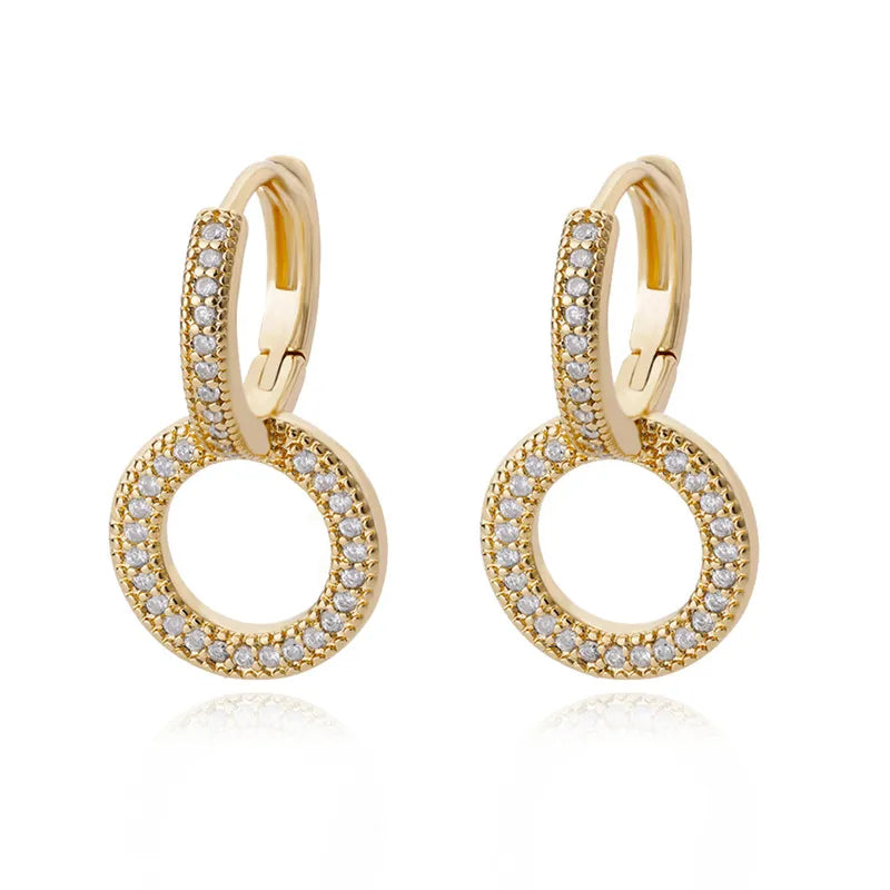 Golden Halo Hoop Earring