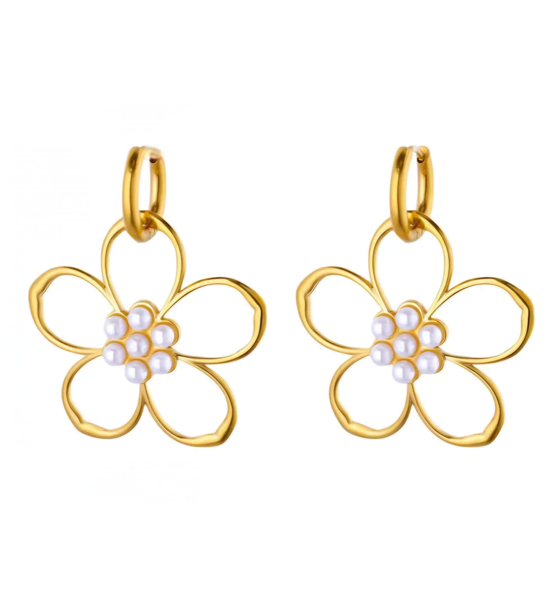 Petal Pearl Bloom Earring
