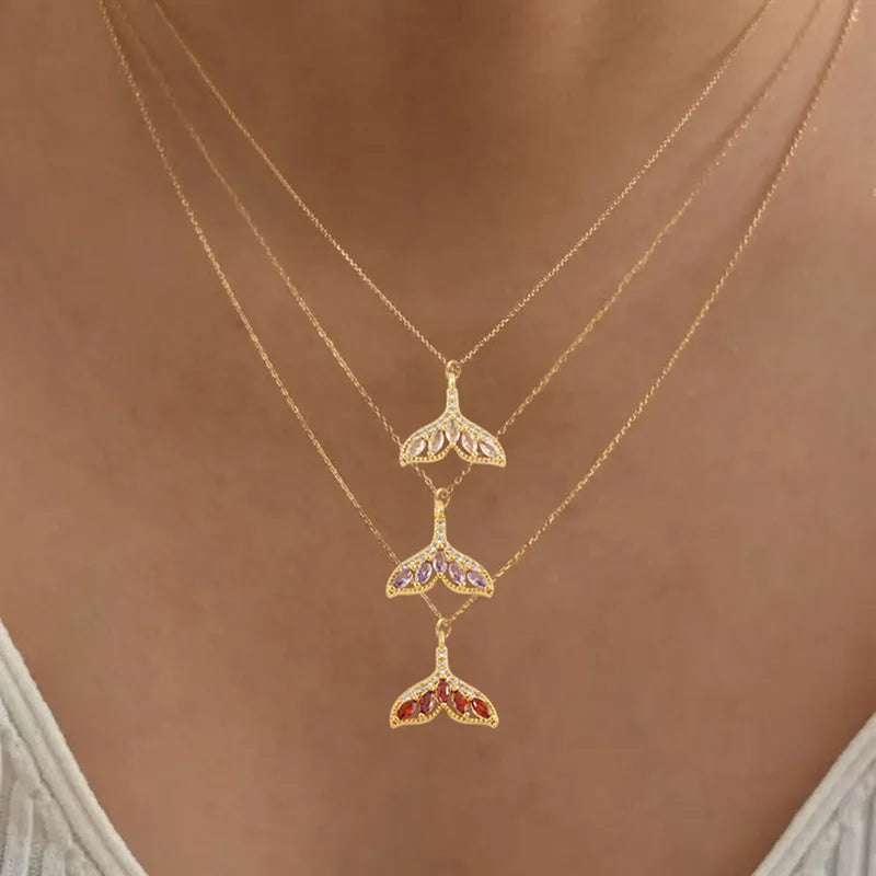 Fish Tail Pendant Necklace