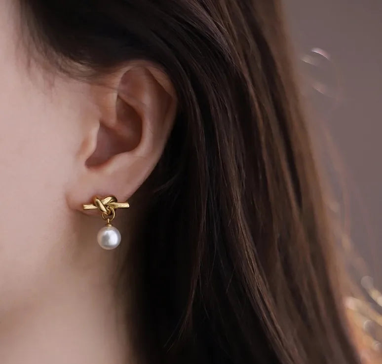 Knot Drop Earrings