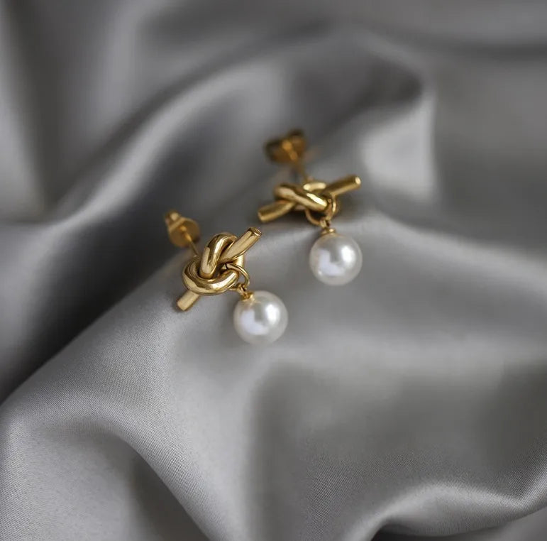 Knot Drop Earrings