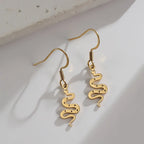 Snake Bullet Back Drop Earring