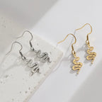 Snake Bullet Back Drop Earring