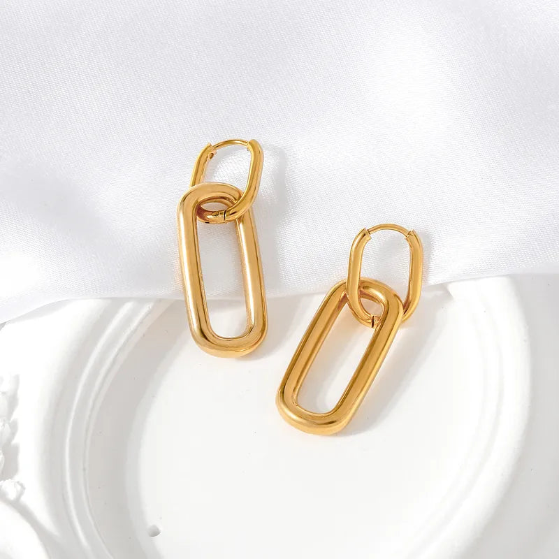 Metro Chain Drop Earring