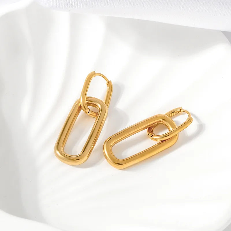 Metro Chain Drop Earring