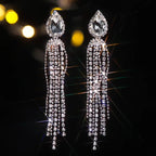 Crystal Rainfall Drop Earrings