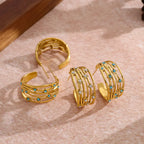 Daisy Drape Hoop Earring