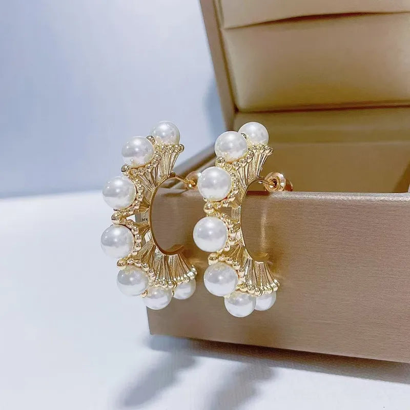 Vintage Royal Hoop Earring