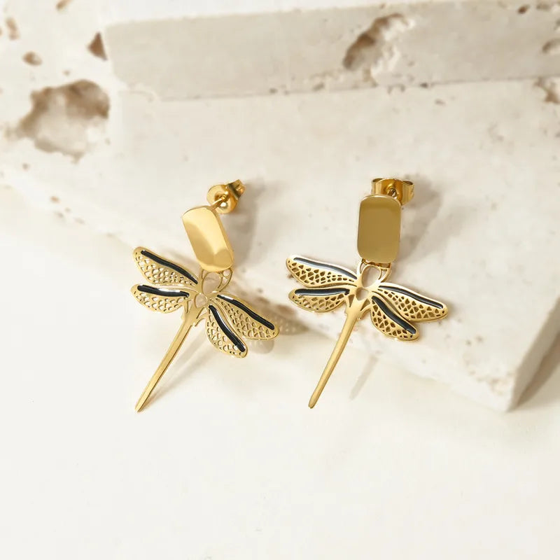 Dragonfly Drop Earrings