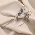 Zircon Tassel Earrings