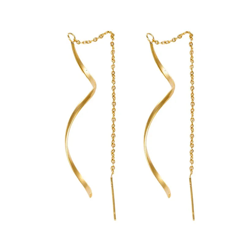 Wave Drop Earring