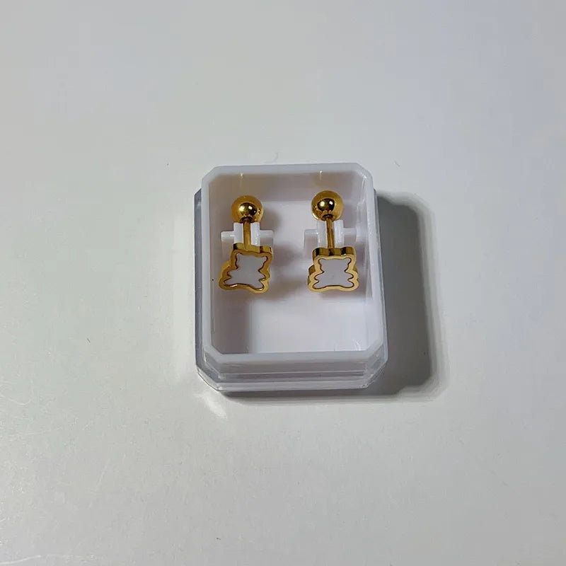 Cloud Bear Mini Stud