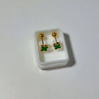 Crossed Charm Stud