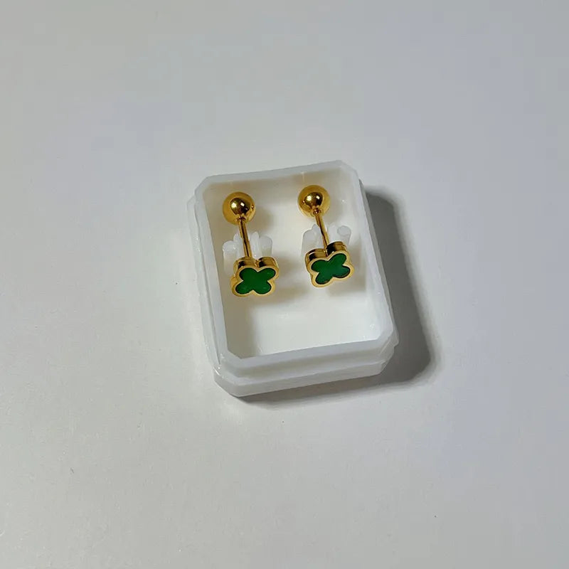Crossed Charm Stud