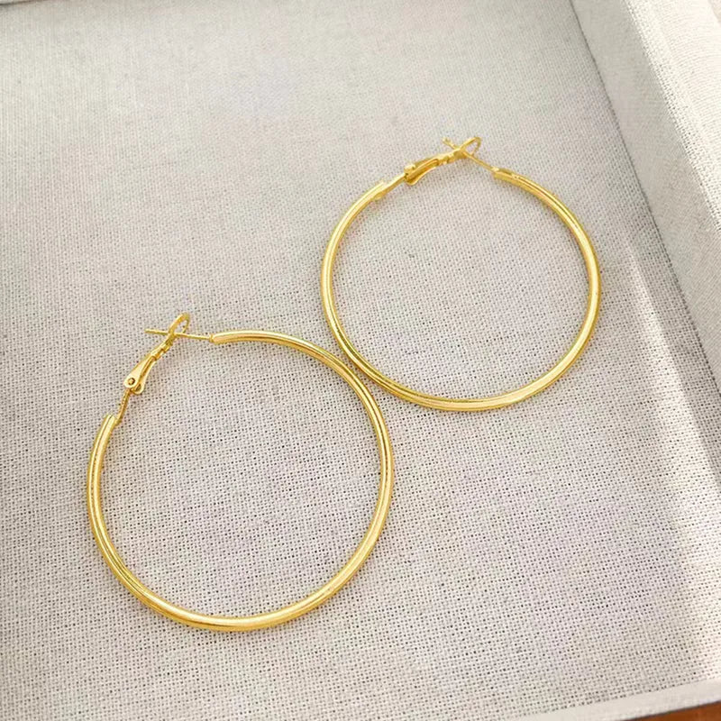 Basic Simple Classic Style Round Earring