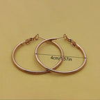 Basic Simple Classic Style Round Earring