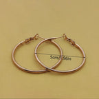Basic Simple Classic Style Round Earring