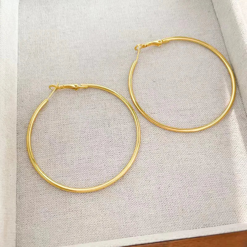 Basic Simple Classic Style Round Earring