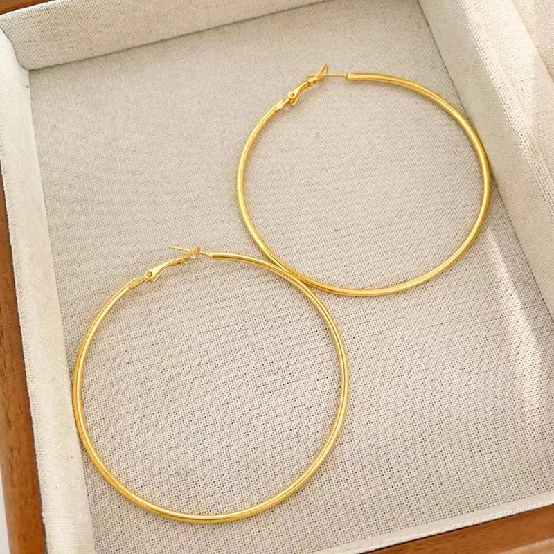 Basic Simple Classic Style Round Earring