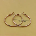 Basic Simple Classic Style Round Earring