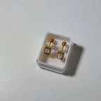Emerald Charm Stud Cartilage Earring