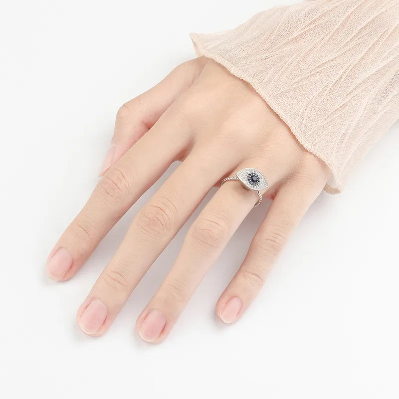 Evil Eye Elegance Anxiety Ring