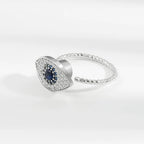 Evil Eye Elegance Anxiety Ring