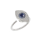 Evil Eye Elegance Anxiety Ring