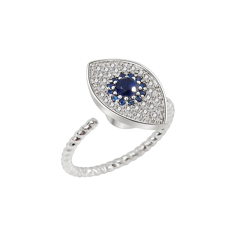 Evil Eye Elegance Anxiety Ring