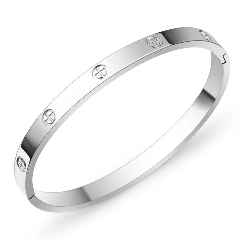 Casual Elegant Cross Shape Bangle