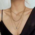 Eye Rhinestones Necklace