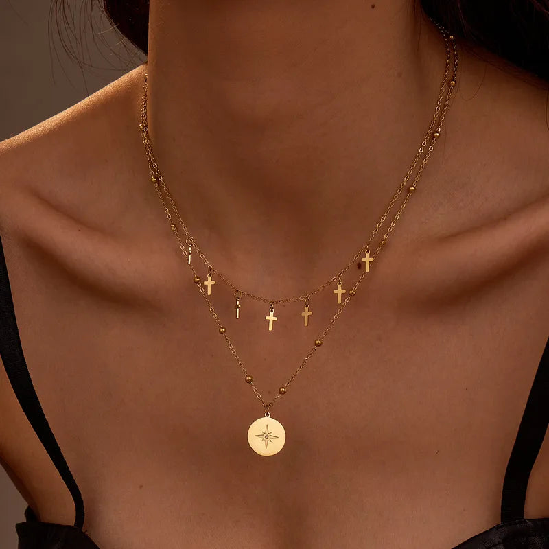 Divine Compass Layered Necklace