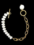 Buckle Pearl Chain Gold