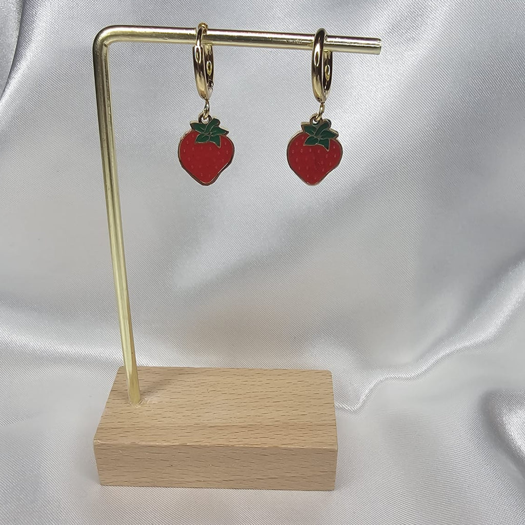 Strawberry Drop Earring