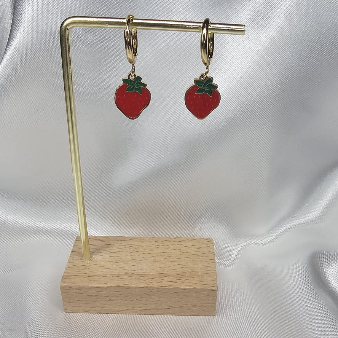 Strawberry Drop Earring