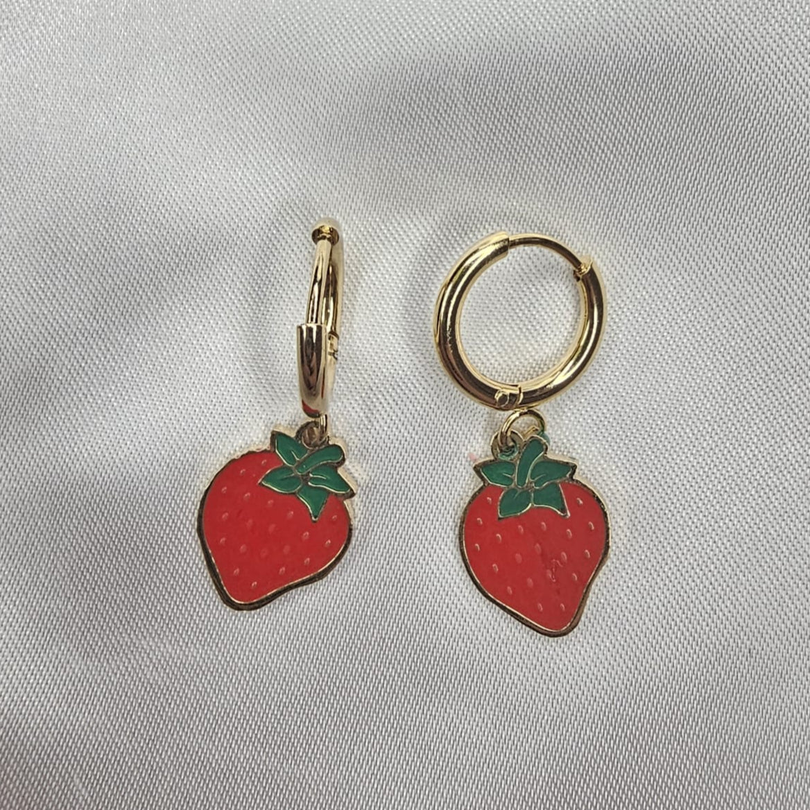 Strawberry Drop Earring
