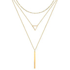 Triangle & Bar Elegance Necklace