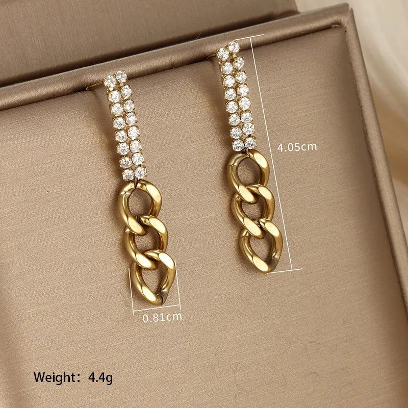 Radiant Tassel Chain Drop Earring