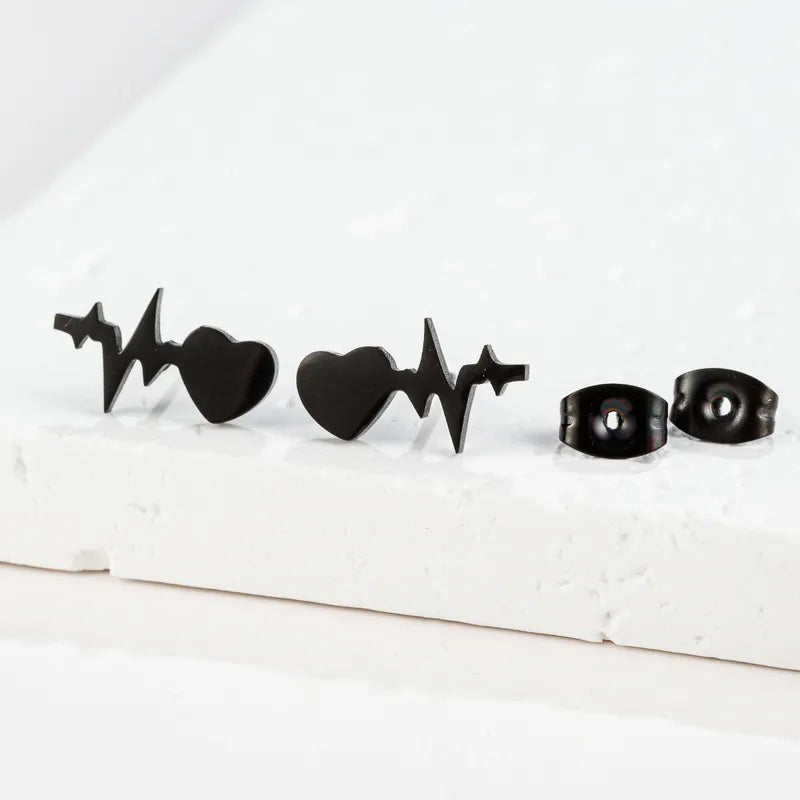 Heart Beat Ear Stud