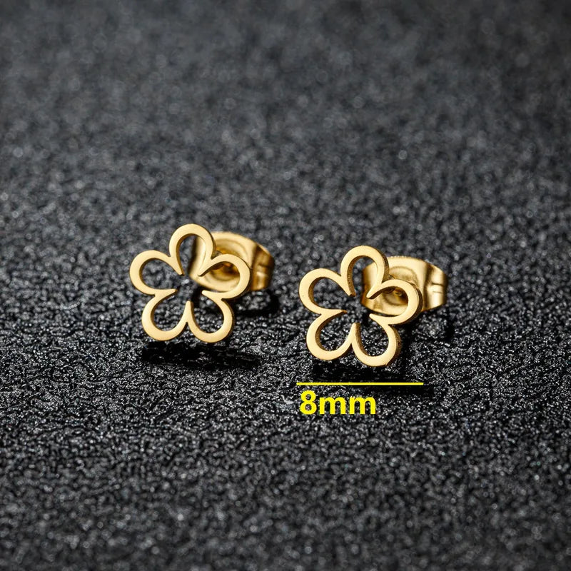 Cute Sweet Flower Ear Studs