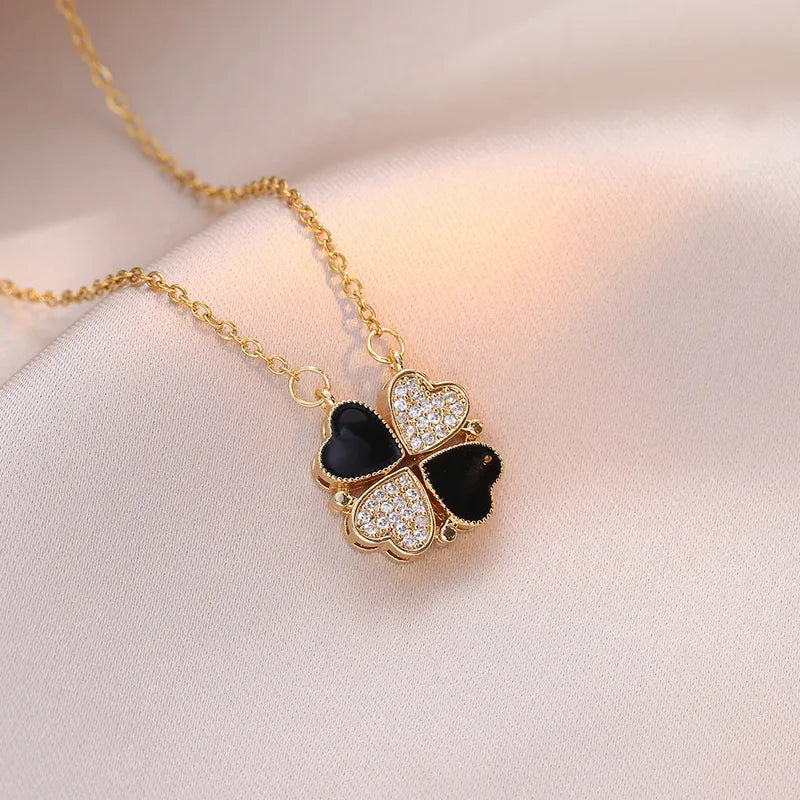 Detachable Four Leaf Clover Necklace