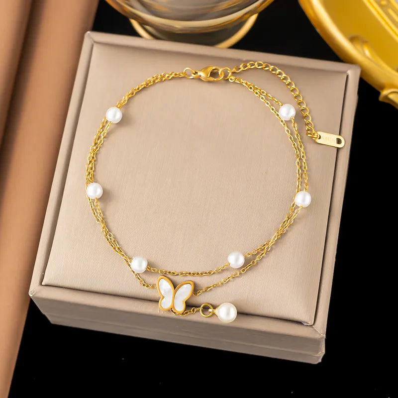 Winged Bloom Anklet