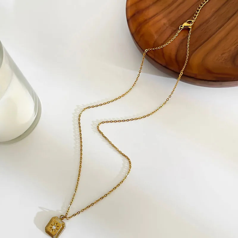 Square Pendant Necklace