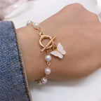 Butterfly Pearl Bracelet