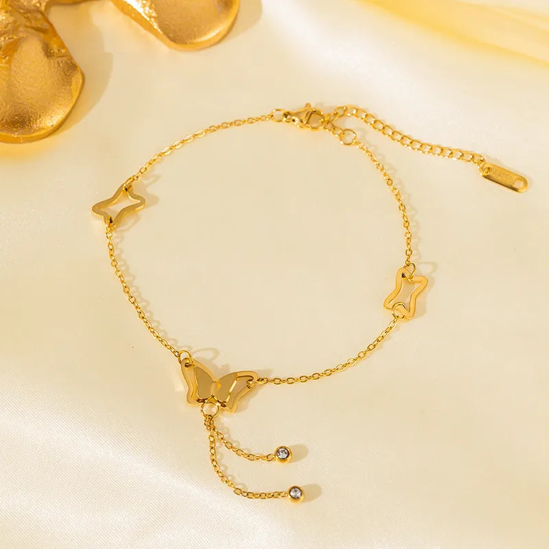 Luxe Flutter Charm Anklet