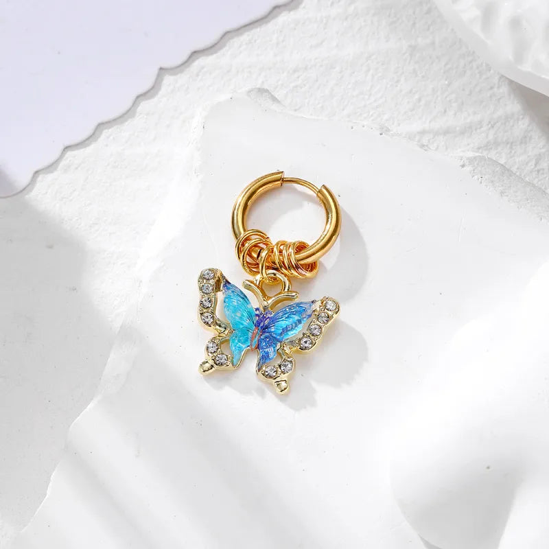 Cute Butterfly Drop Earring