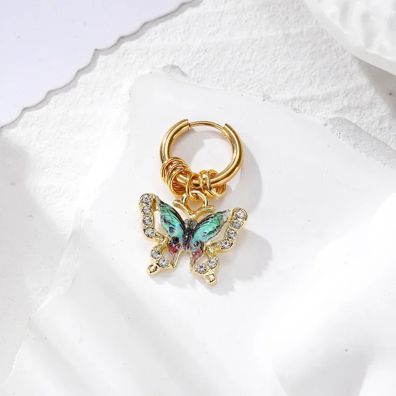 Cute Butterfly Drop Earring