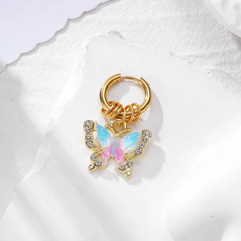 Cute Butterfly Drop Earring