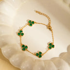Shamrock Cable Chain Bracelet