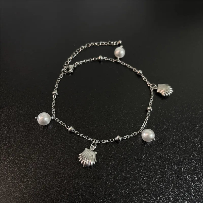 Pearl Scallop Anklet